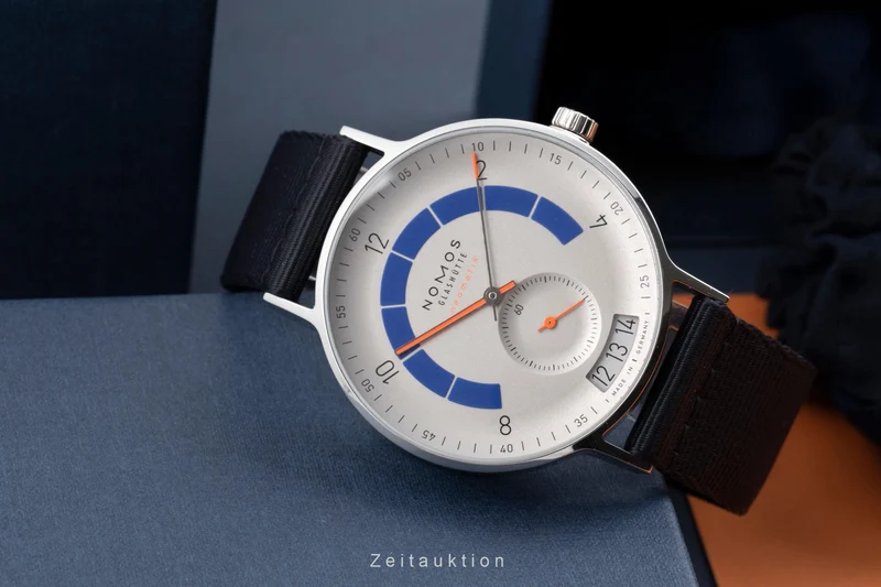 Nomos Autobahn steel automatic men's watch 1303 LP: 4240EUR [2505214]