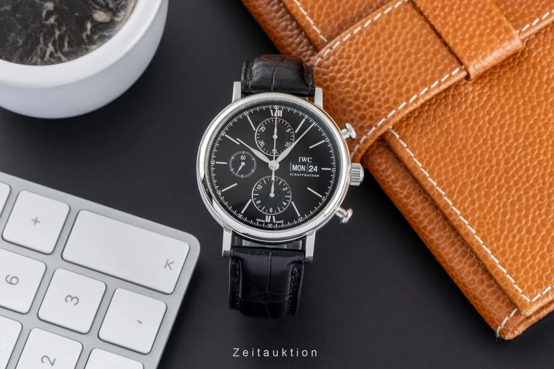 IWC Portofino chronograph steel automatic men's watch IW391002 LP: 7100EUR [2505365]