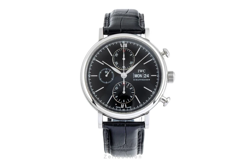 IWC Portofino chronograph steel automatic men's watch IW391002 LP: 7100EUR [2505365]
