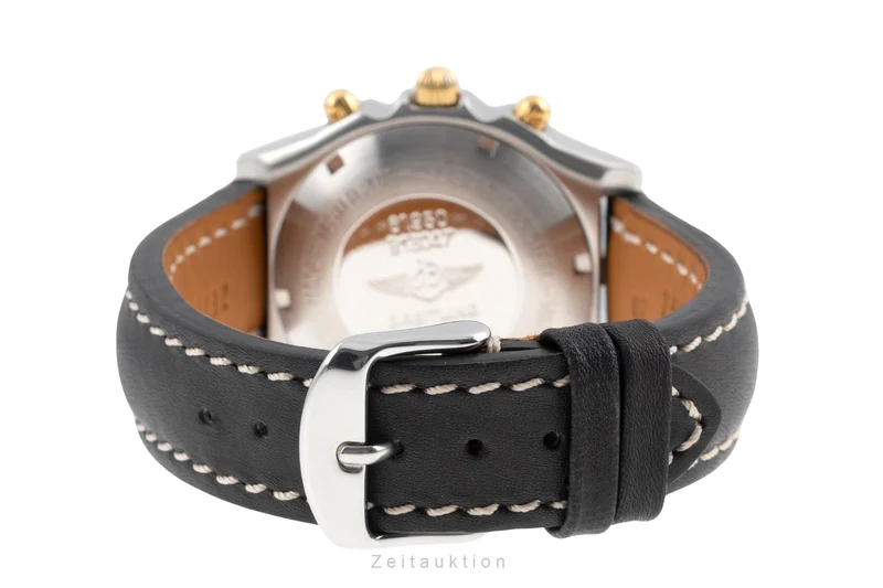 Breitling Chronomat chronograph gilt / steel automatic men's watch B13047 81.950 [2505156]