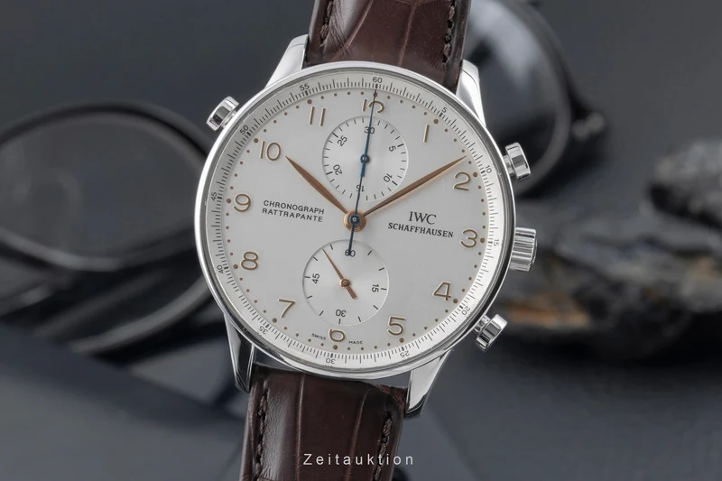 IWC Portugieser chronograph steel manual winding men's watch IW371202 [2504697]