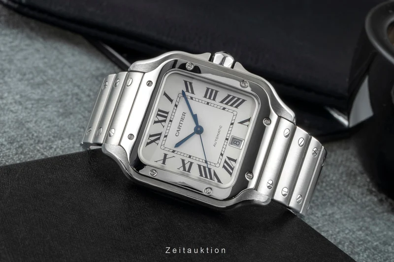 Cartier Santos steel automatic men's watch WSSA0009 LP: 8850EUR [2504673]