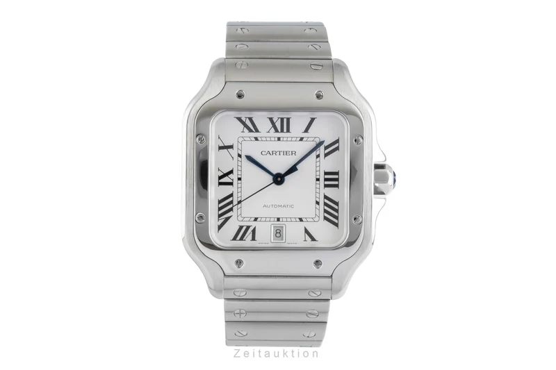 Cartier Santos steel automatic men's watch WSSA0009 LP: 8850EUR [2504673]