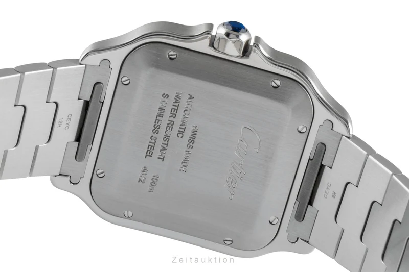 Cartier Santos steel automatic men's watch WSSA0009 LP: 8850EUR [2504673]