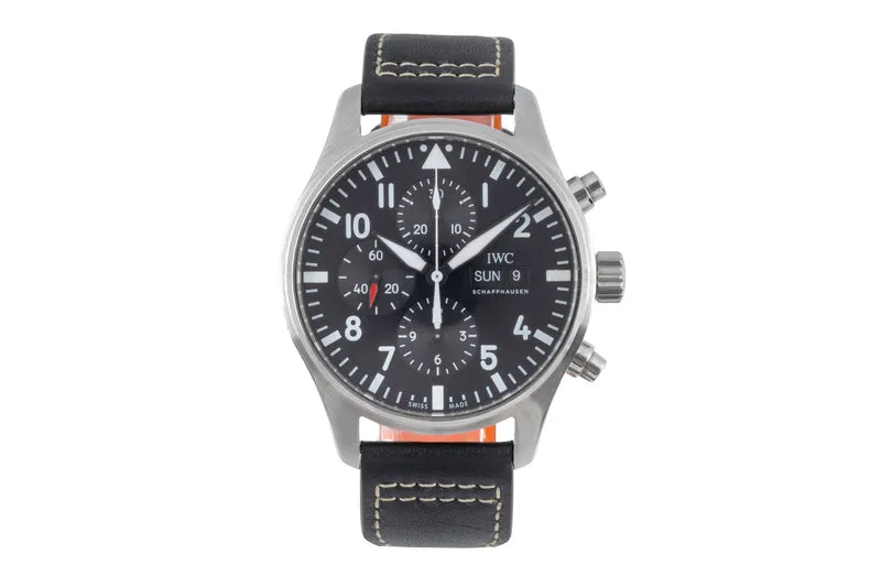 IWC Fliegerchronograph chronograph steel automatic men's watch IW377709 LP: 7300EUR [2505461]