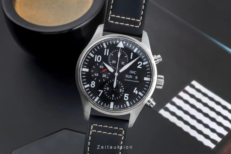 IWC Fliegerchronograph chronograph steel automatic men's watch IW377709 LP: 7300EUR [2505461]