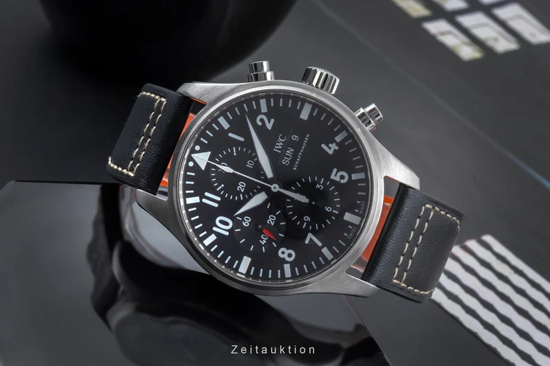IWC Fliegerchronograph chronograph steel automatic men's watch IW377709 LP: 7300EUR [2505461]