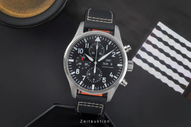 IWC Fliegerchronograph chronograph steel automatic men's watch IW377709 LP: 7300EUR [2505461]
