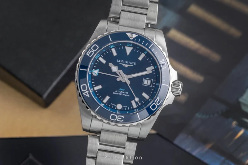 Longines Hydro Conquest steel automatic men's watch L3.790.4.96.6 LP: 3250EUR [2505436]