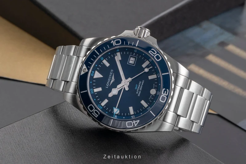 Longines Hydro Conquest steel automatic men's watch L3.790.4.96.6 LP: 3250EUR [2505436]