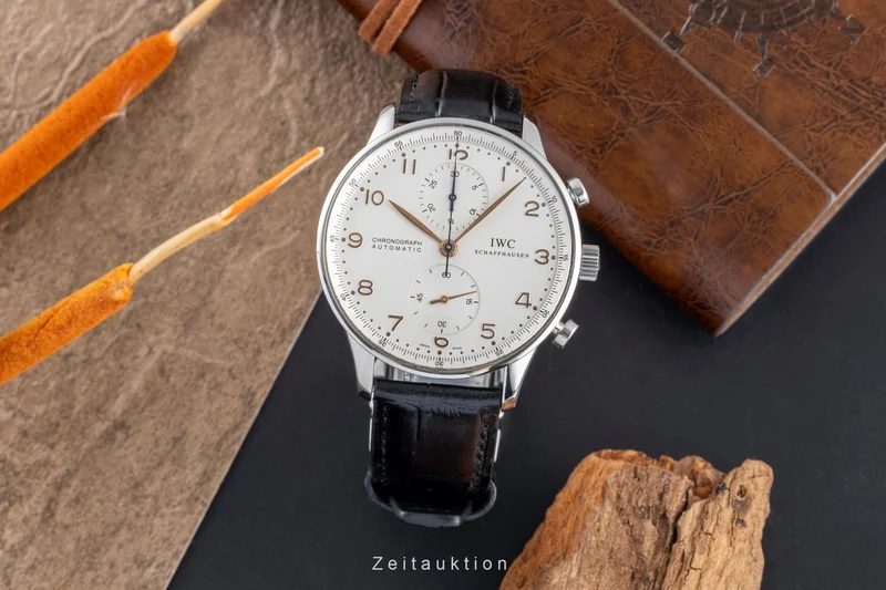 IWC Portugieser chronograph steel automatic men's watch IW371401 LP: 9100EUR [2504701]
