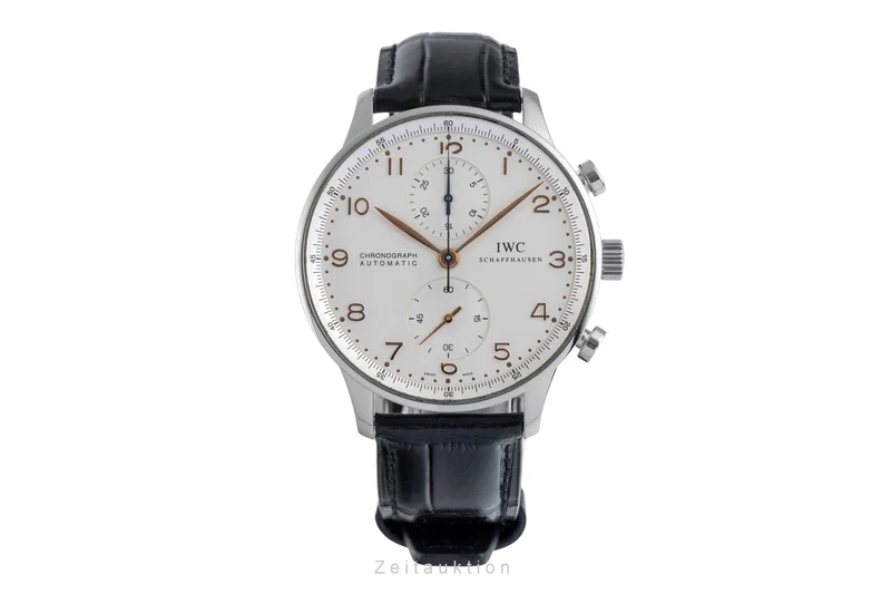 IWC Portugieser chronograph steel automatic men's watch IW371401 LP: 9100EUR [2504701]