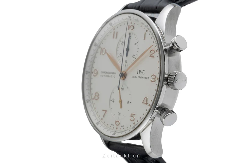 IWC Portugieser chronograph steel automatic men's watch IW371401 LP: 9100EUR [2504701]