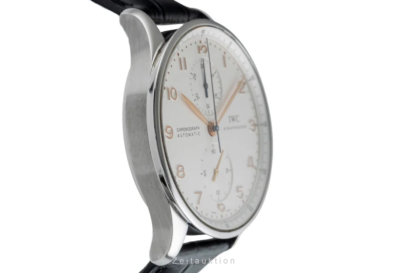 IWC Portugieser chronograph steel automatic men's watch IW371401 LP: 9100EUR [2504701]