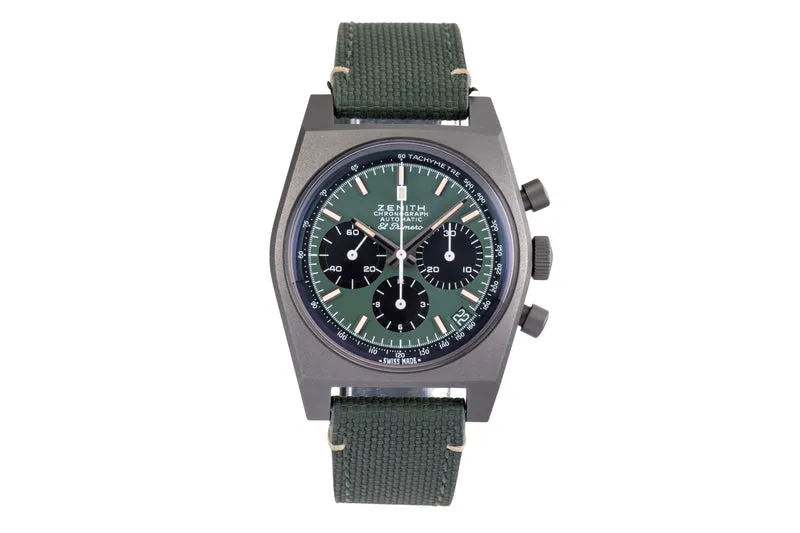 Zenith Chronomaster chronograph titanium automatic men's watch 97.T384.400/57.C856 [2505412]
