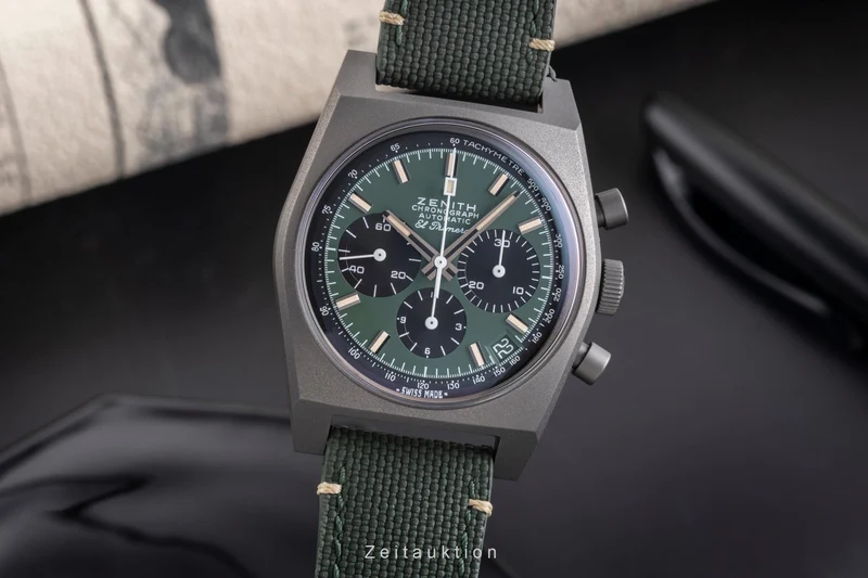 Zenith Chronomaster chronograph titanium automatic men's watch 97.T384.400/57.C856 [2505412]