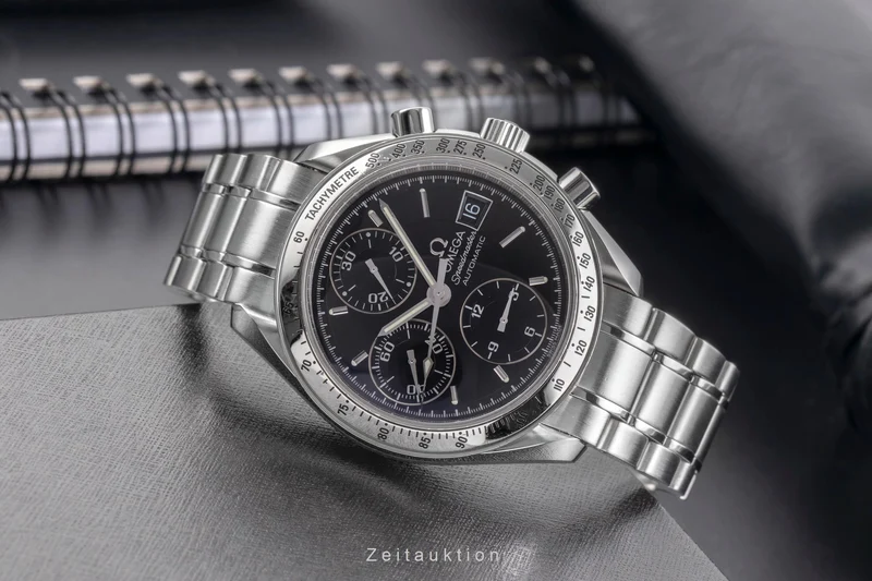 Omega Speedmaster Date chronograph steel automatic men's watch 3513.50.00 LP: 6100EUR [2504903]