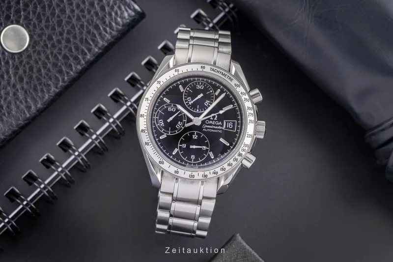 Omega Speedmaster Date chronograph steel automatic men's watch 3513.50.00 LP: 6100EUR [2504903]