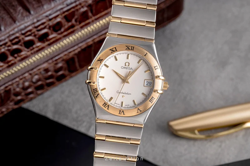 Omega Constellation steel / gold quartz men's watch 1212.30.00 [2504699]
