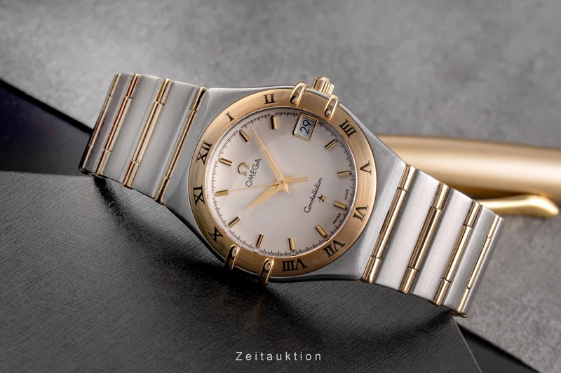 Omega Constellation steel / gold quartz men's watch 1212.30.00 [2504699]