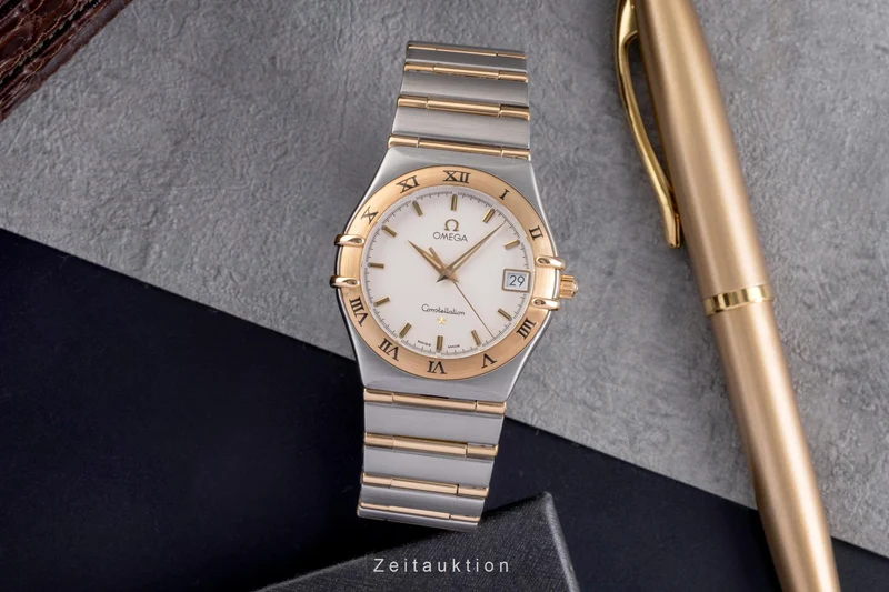 Omega Constellation steel / gold quartz men's watch 1212.30.00 [2504699]