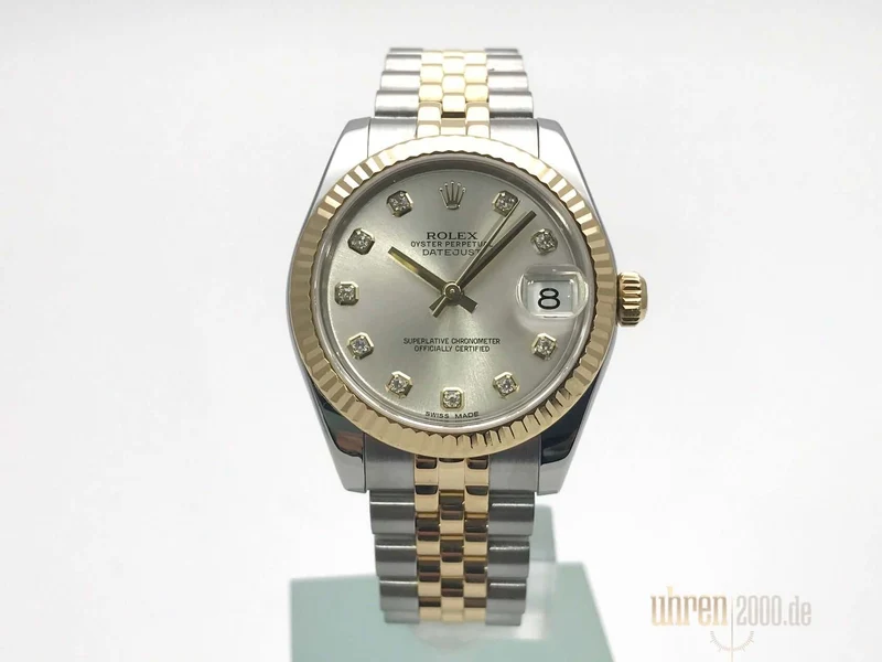 Rolex Datejust 31 Ref. 178273 Silber Diamant Jubile-Band aus 2013