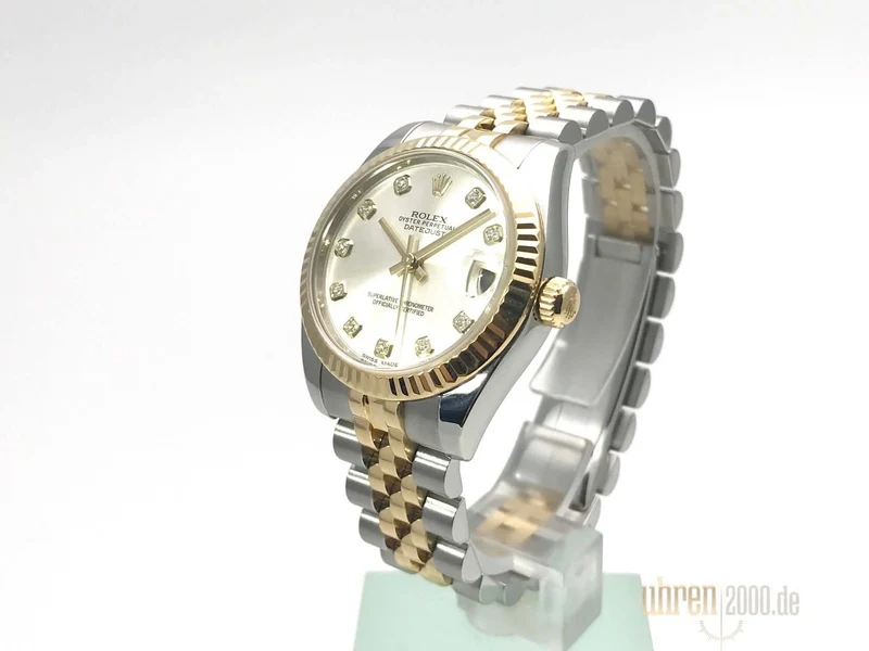 Rolex Datejust 31 Ref. 178273 Silber Diamant Jubile-Band aus 2013
