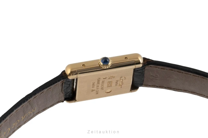 Cartier Tank silver-gilt manual winding women's watch 3 [2504217]