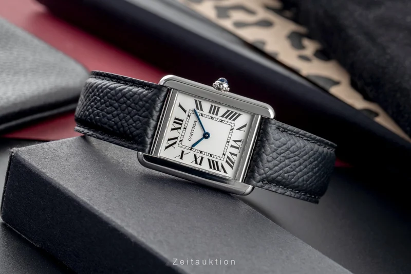 Cartier Tank steel quartz women's watch W1018255, 2716 [2504783]