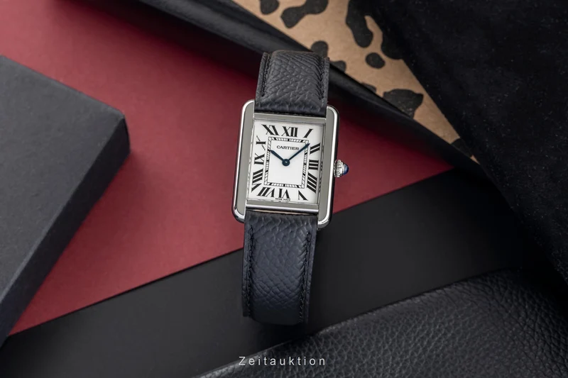 Cartier Tank steel quartz women's watch W1018255, 2716 [2504783]