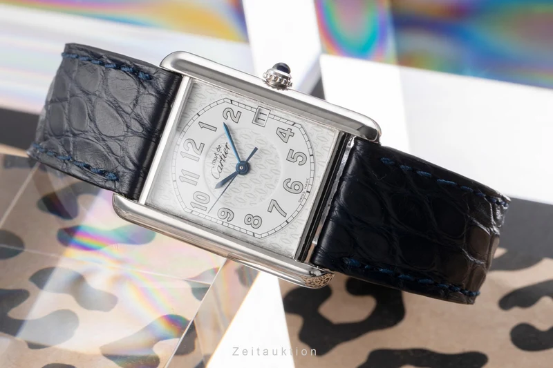 Cartier Tank silver quartz men's watch W1014354, 2414 [2505081]