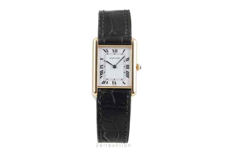 Cartier Tank 18 ct gold quartz men's watch M 2000 [2504847]