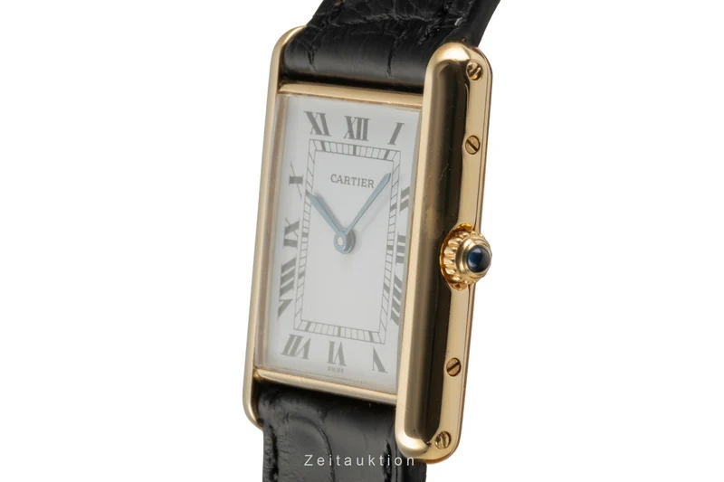 Cartier Tank 18 ct gold quartz men's watch M 2000 [2504847]