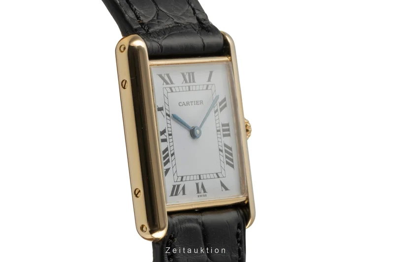 Cartier Tank 18 ct gold quartz men's watch M 2000 [2504847]