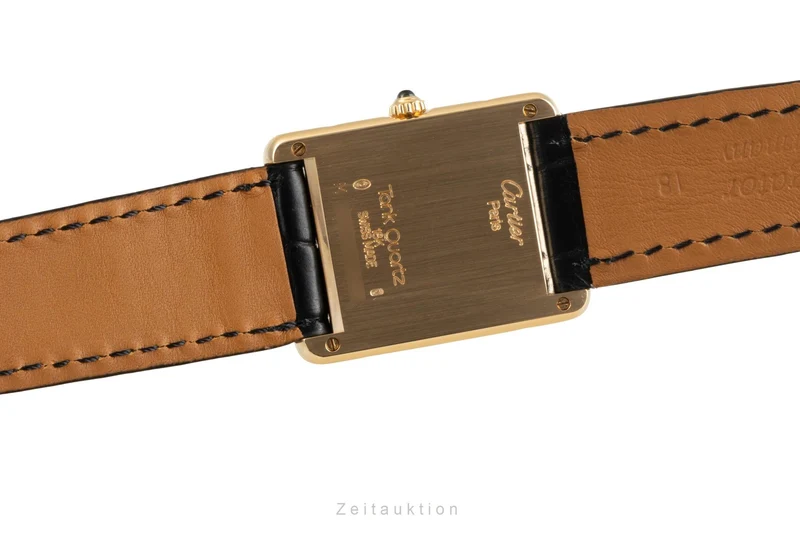 Cartier Tank 18 ct gold quartz men's watch M 2000 [2504847]