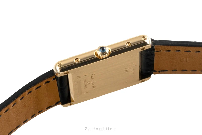 Cartier Tank 18 ct gold quartz men's watch M 2000 [2504847]