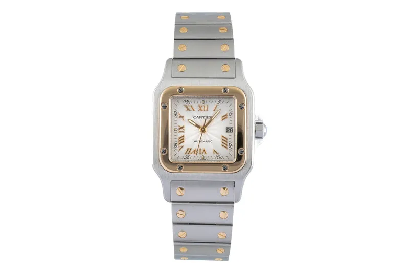 Cartier Santos steel / gold automatic men's watch W20041C4 [2504989]