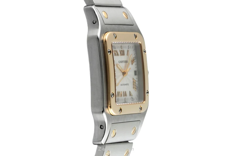 Cartier Santos steel / gold automatic men's watch W20041C4 [2504989]