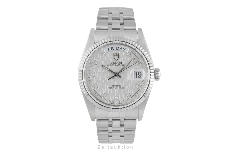 Tudor Date-Day steel / white gold automatic men's watch 76214 [2505497]