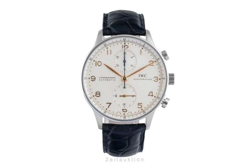 IWC Portugieser chronograph steel automatic men's watch IW371401 LP: 9100EUR [2505392]