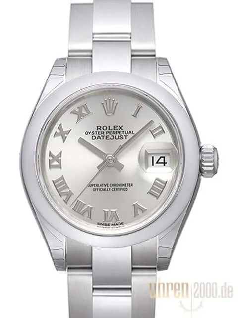 Rolex Datejust 28 279160 Silber Römisch