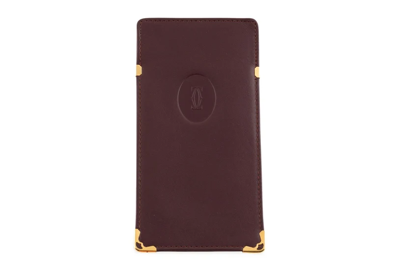 Cartier eyeglass case leather case 1980s vintage case Cartier Paris[KL26016]