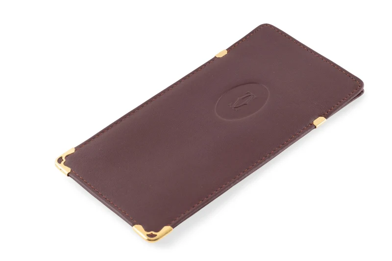 Cartier eyeglass case leather case 1980s vintage case Cartier Paris[KL26016]
