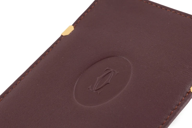 Cartier eyeglass case leather case 1980s vintage case Cartier Paris[KL26016]