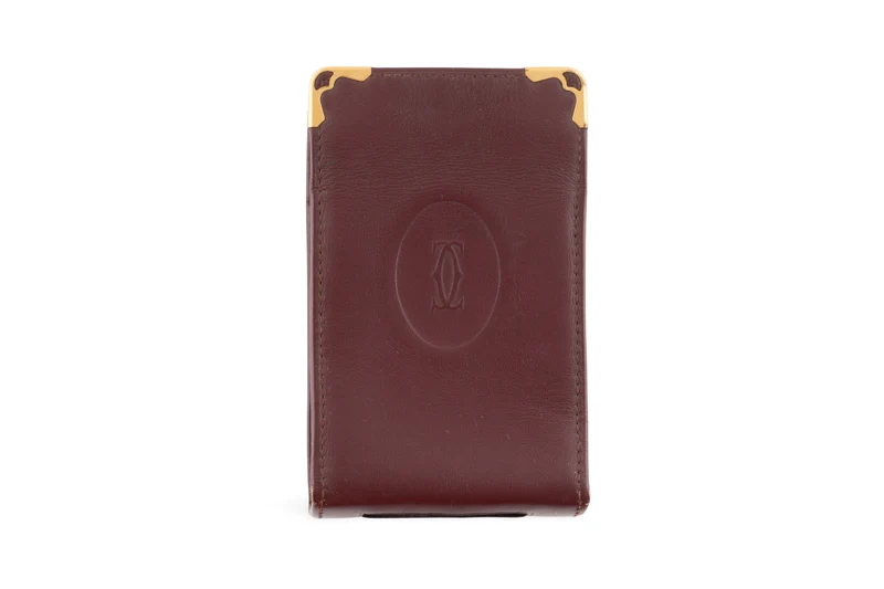 Cartier cigarette case leather case 1980s vintage case Cartier Paris[KL26015]