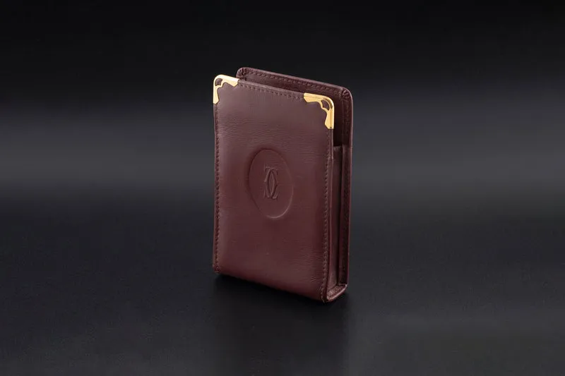 Cartier cigarette case leather case 1980s vintage case Cartier Paris[KL26015]