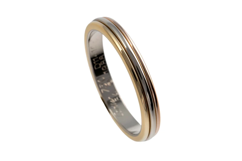 Cartier Vendome Louis Cartier Trinity 18 karat (0.750 fineness) gold Size 54 B&P RP: 1640,- €[KL25997]