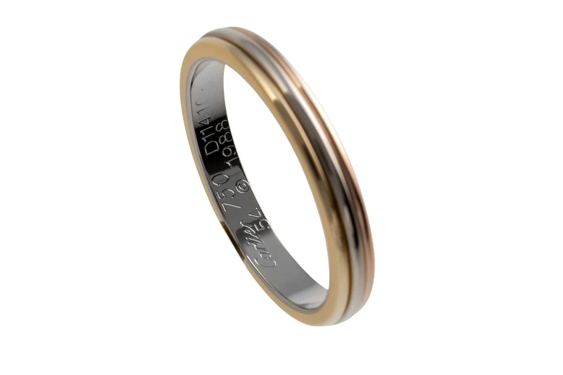 Cartier Vendome Louis Cartier Trinity 18 karat (0.750 fineness) gold Size 54 B&P RP: 1640,- €[KL25997]