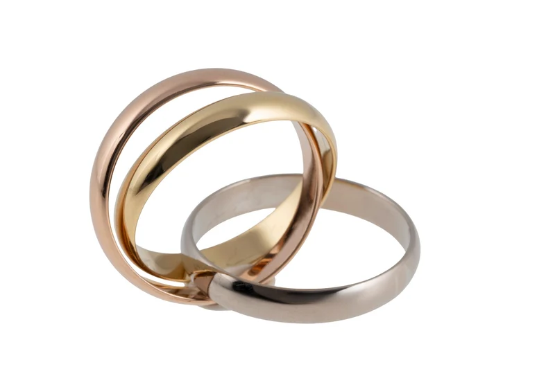 Cartier Trinty Ring 18k white gold rose gold yellow gold size 52 box and papers RP: €2360,- [KL25996]