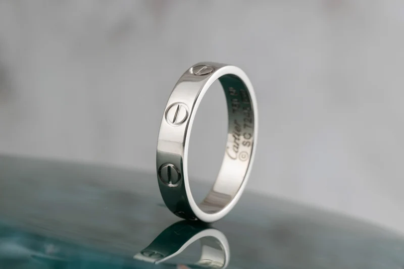 Cartier Love Ring 18k (0.750) white gold size 50 Ref. B4085100 with box retail price: 1490,- €[KL25995]
